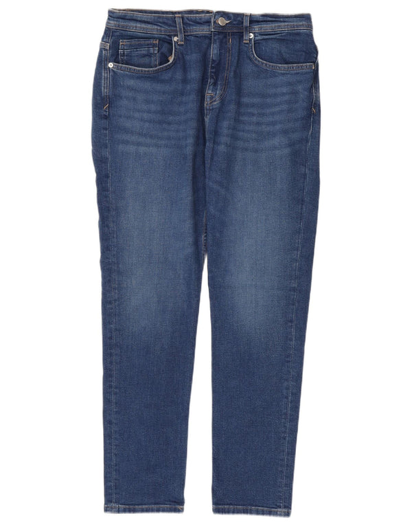 Blugi slim pentru bărbați Zara EU 42 Large W32 L29 Blue Bumbac