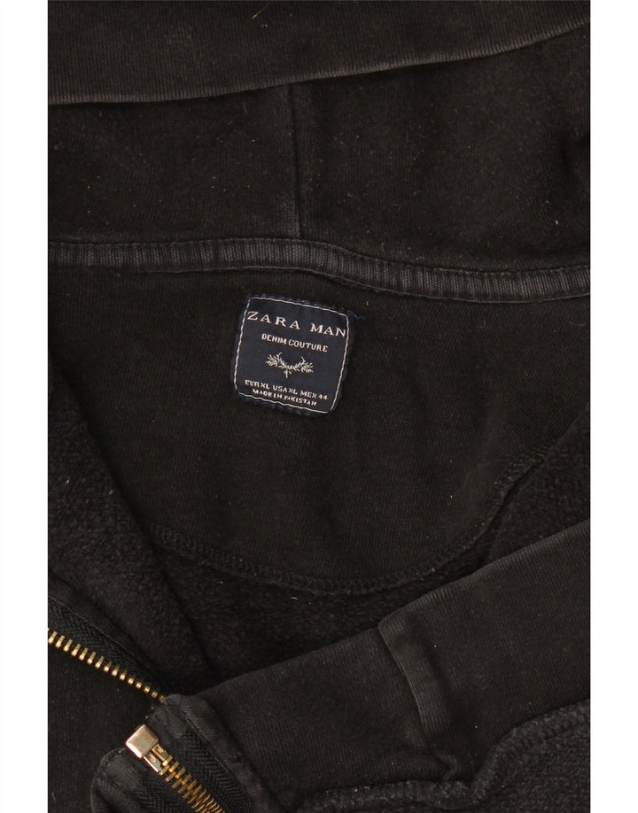 Pulover Zara pentru bărbați, cu fermoar, XL, negru