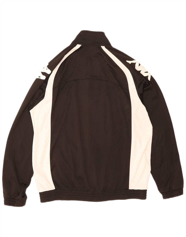 Jachetă de trening grafică pentru bărbați Kappa, 2XL, poliester negru color bloc