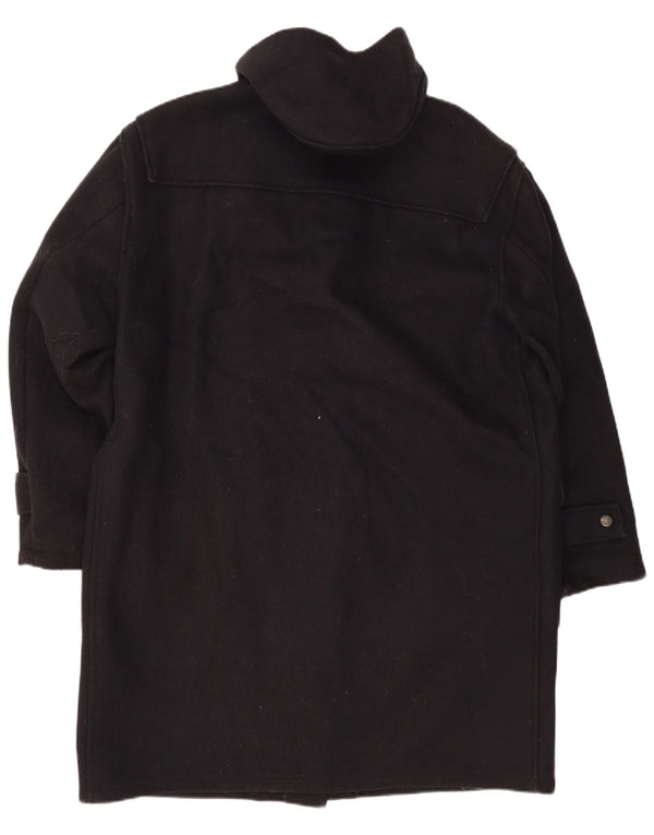 Paul & Shark Mens Yachting Hooded Duffle Coat UK 40 Large Navy Blue Wool