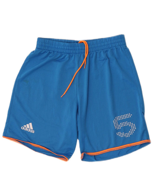 Pantaloni scurți sport grafic Adidas pentru bărbați, mici, albastru, poliester