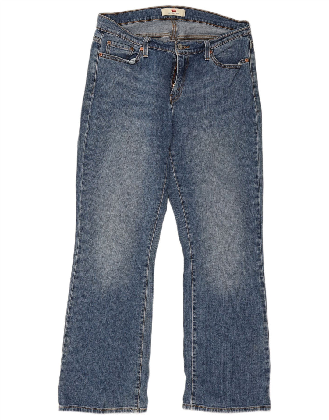 Jeans Levi's pentru femei 525 Curvy Bootcut US 14 Large W32 L30 Blue Bumbac