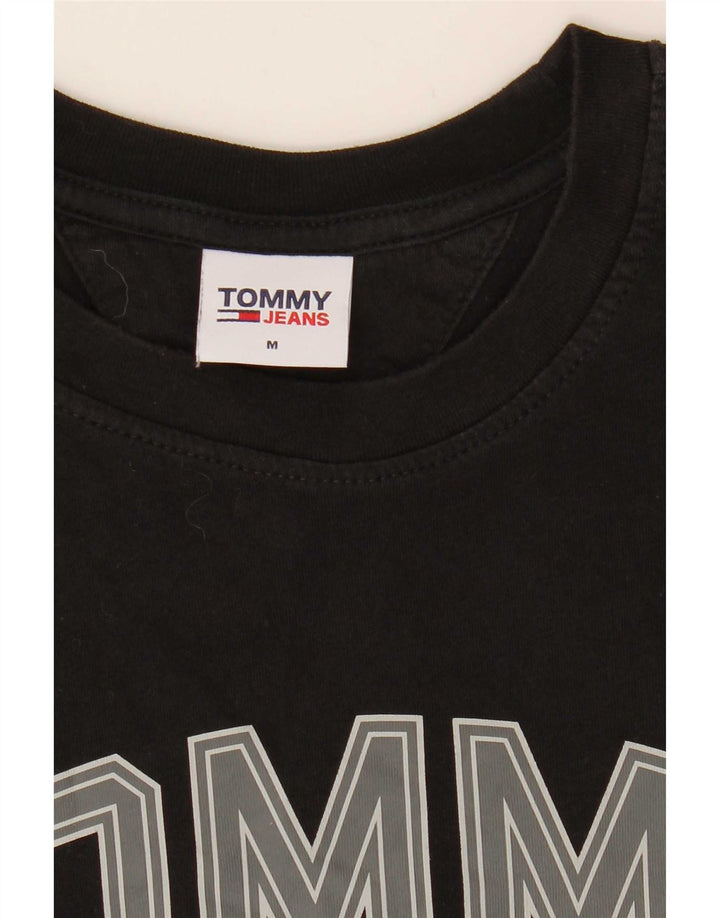 Tricou grafic Tommy Hilfiger pentru bărbați Top mediu negru