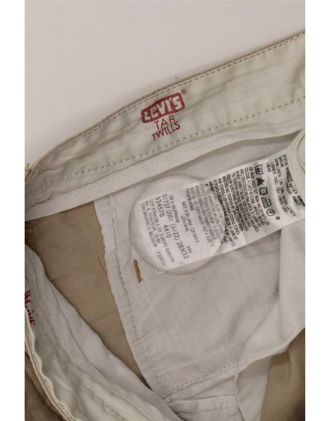 Pantaloni chino drept bărbați Levi's W28 L32 bumbac gri