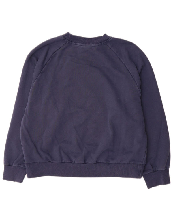 Pulover cu grafic pentru femei New Balance UK 10 mic Bumbac bleumarin