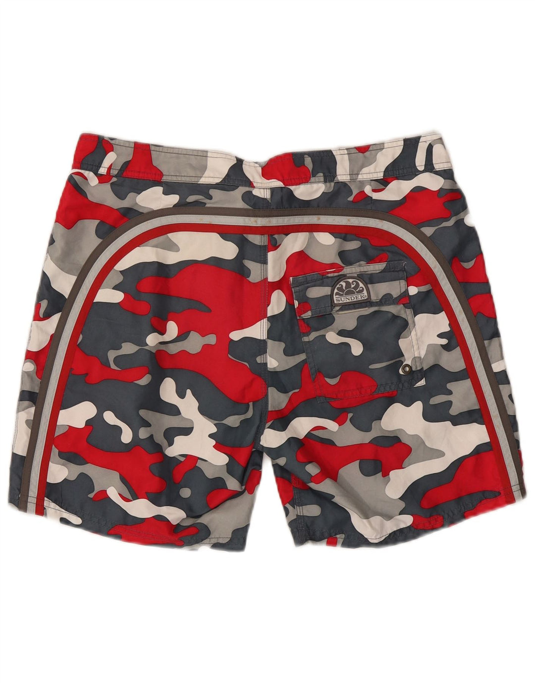 SUNDEK Pantaloni scurți de înot pentru bărbați, mari, multicolor, din poliester de camuflaj
