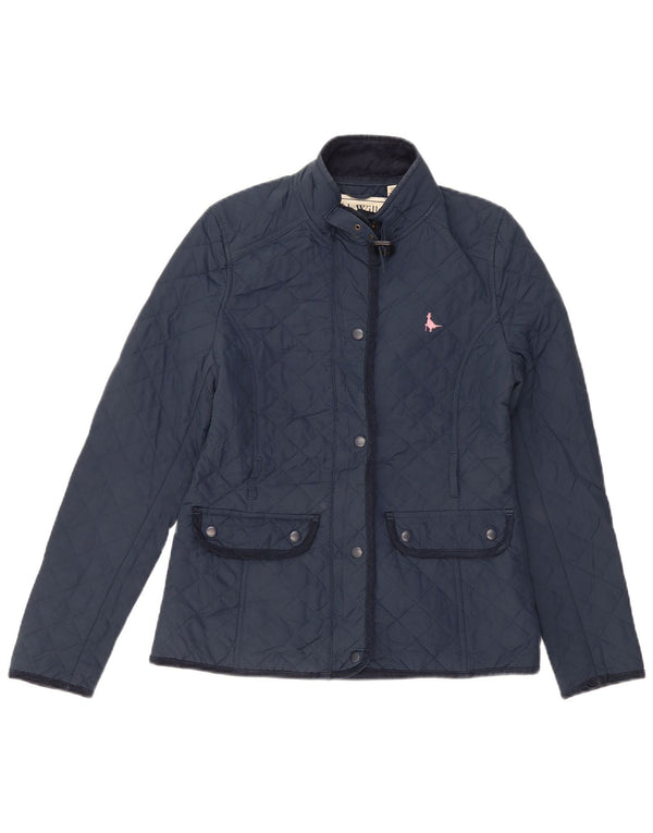 Jachetă matlasată Jack Wills pentru femei UK 10 Small, bleumarin, poliester