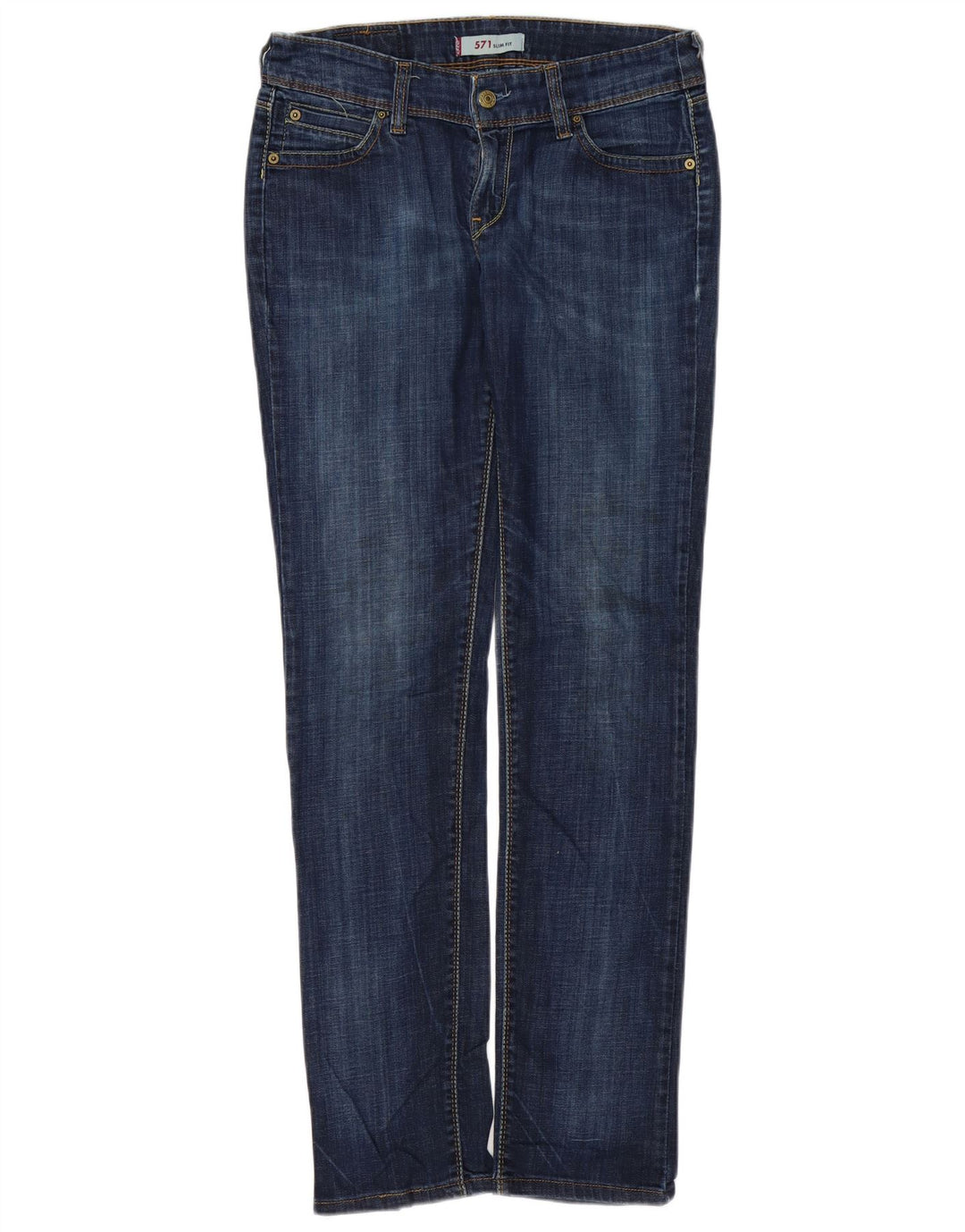 Blugi 571 slim pentru femei LEVI'S L30 L34 bumbac bleumarin