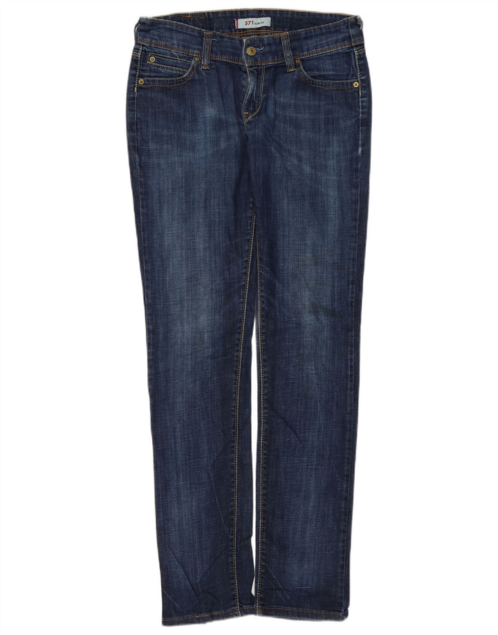 Blugi 571 slim pentru femei LEVI'S L30 L34 bumbac bleumarin