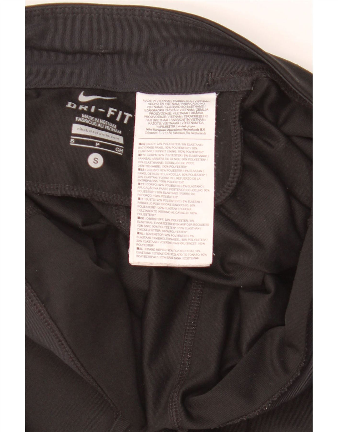 Leggings Dri Fit Nike pentru femei UK 10, poliester negru mic
