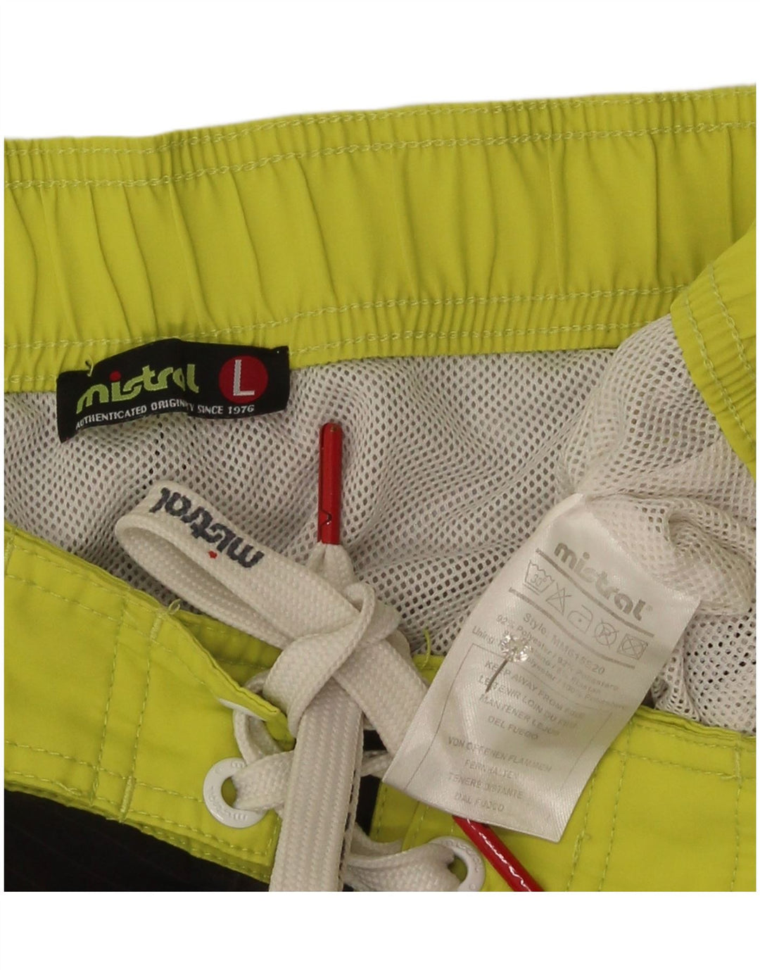 Pantaloni scurți de înot cu grafică Mistral pentru bărbați, poliester camuflaj, verde
