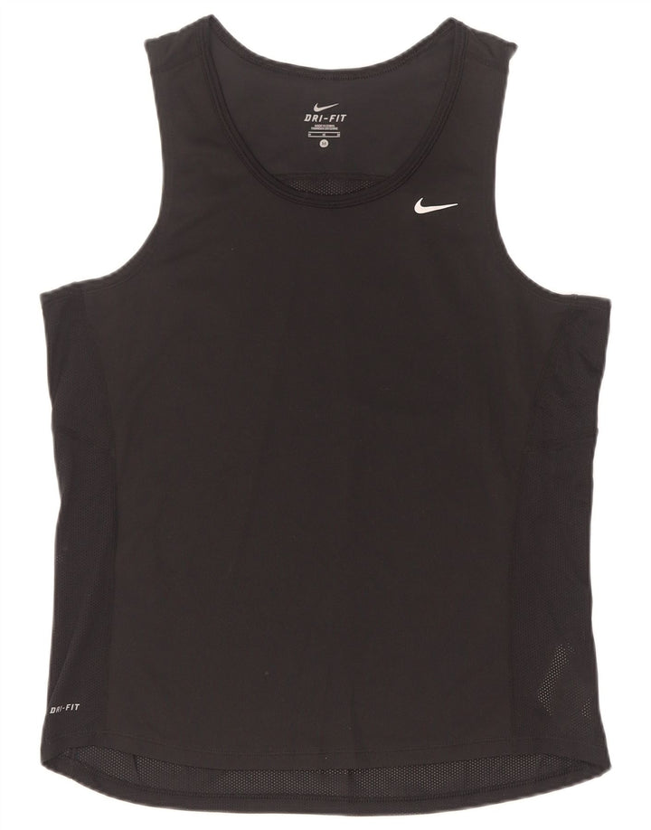 Vesta Nike Dri Fit pentru bărbați, poliester mediu negru