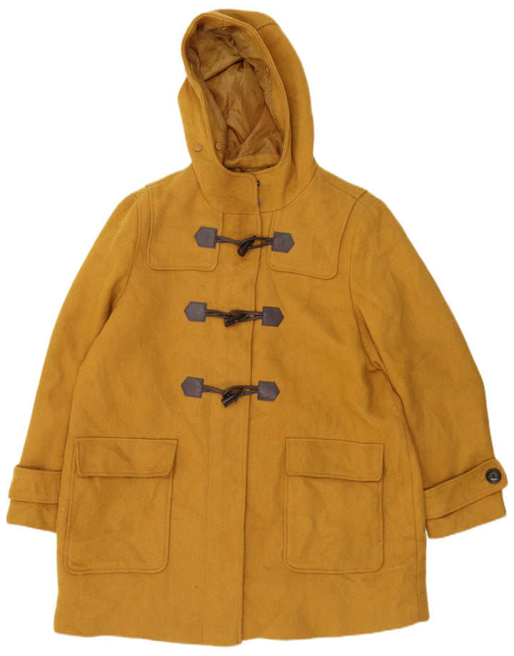 Duffle Coat pentru femei Marks & Spencer UK 20 2XL Galben Poliester