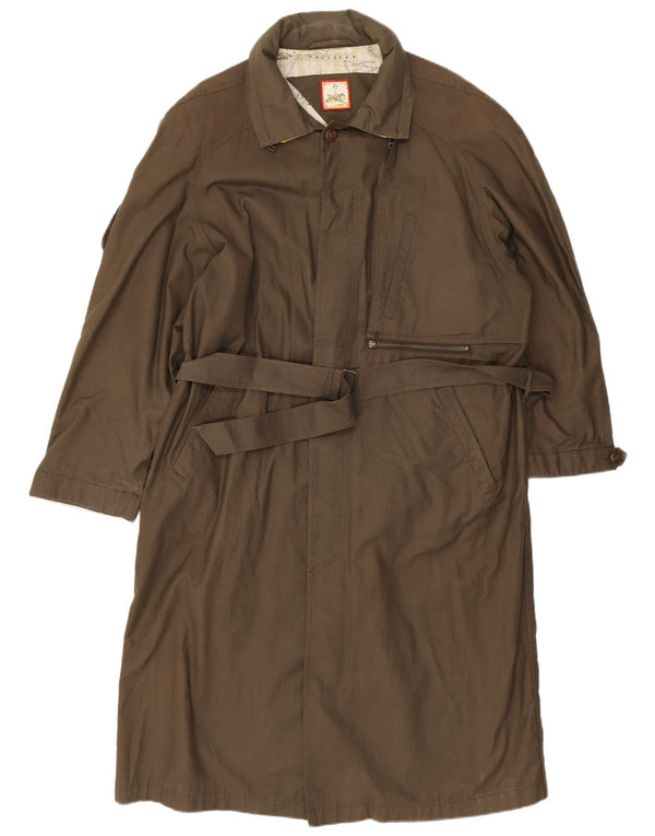 Pardesiu vintage pentru bărbați UK 40 mare kaki