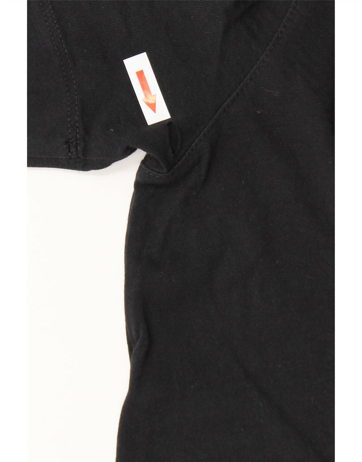 Tricou Hugo Boss pentru bărbați cu croială normală Top mediu negru