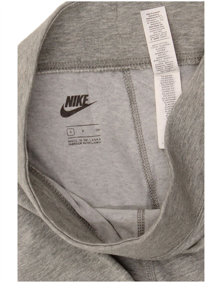 Leggings grafic NIKE pentru femei UK 10, bumbac gri mic