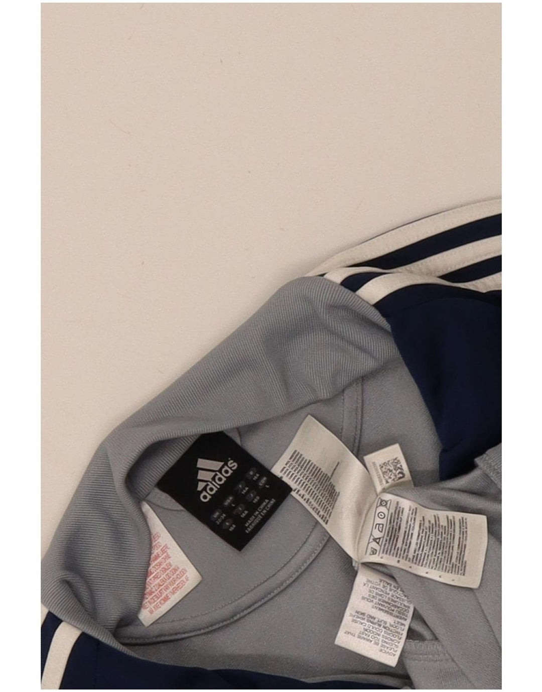 Jachetă de trening pentru băieți Adidas 13-14 ani, gri, poliester color bloc