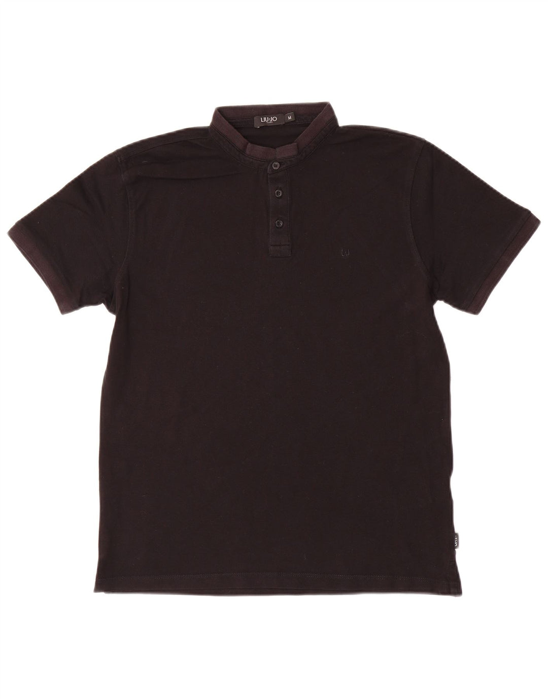 Tricou polo LIU JO pentru bărbați, bumbac negru mediu