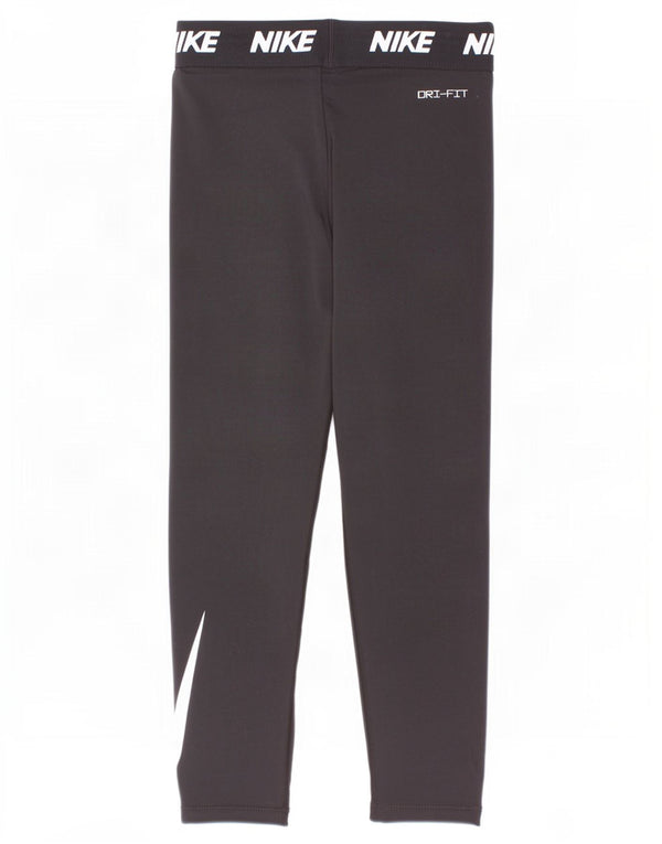 Leggings grafic pentru fete Nike 6-7 ani mare negru