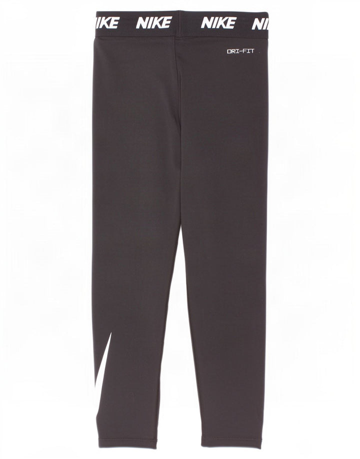 Leggings grafic pentru fete Nike 6-7 ani mare negru