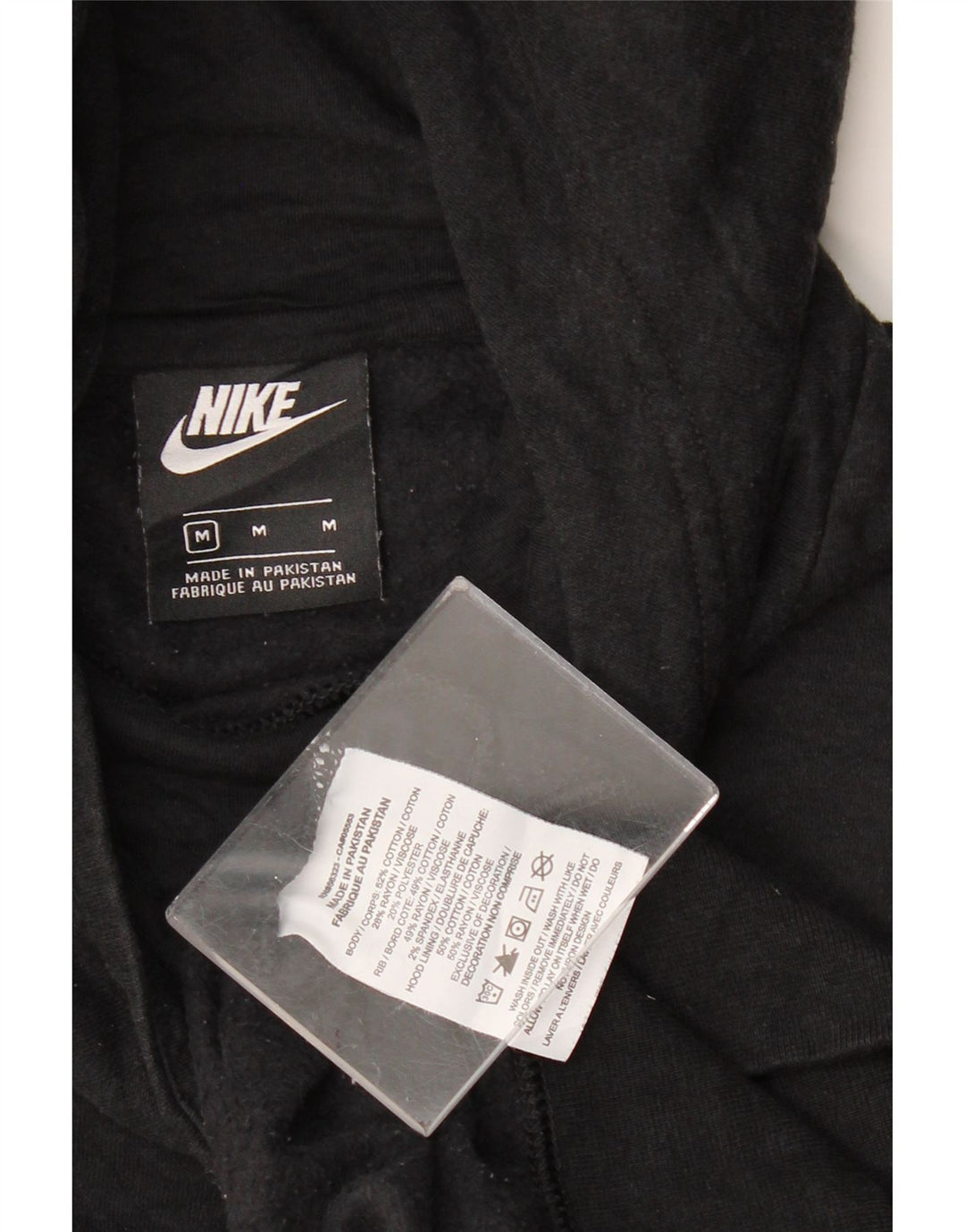Pulover NIKE pentru femei, UK 14, bumbac mediu negru