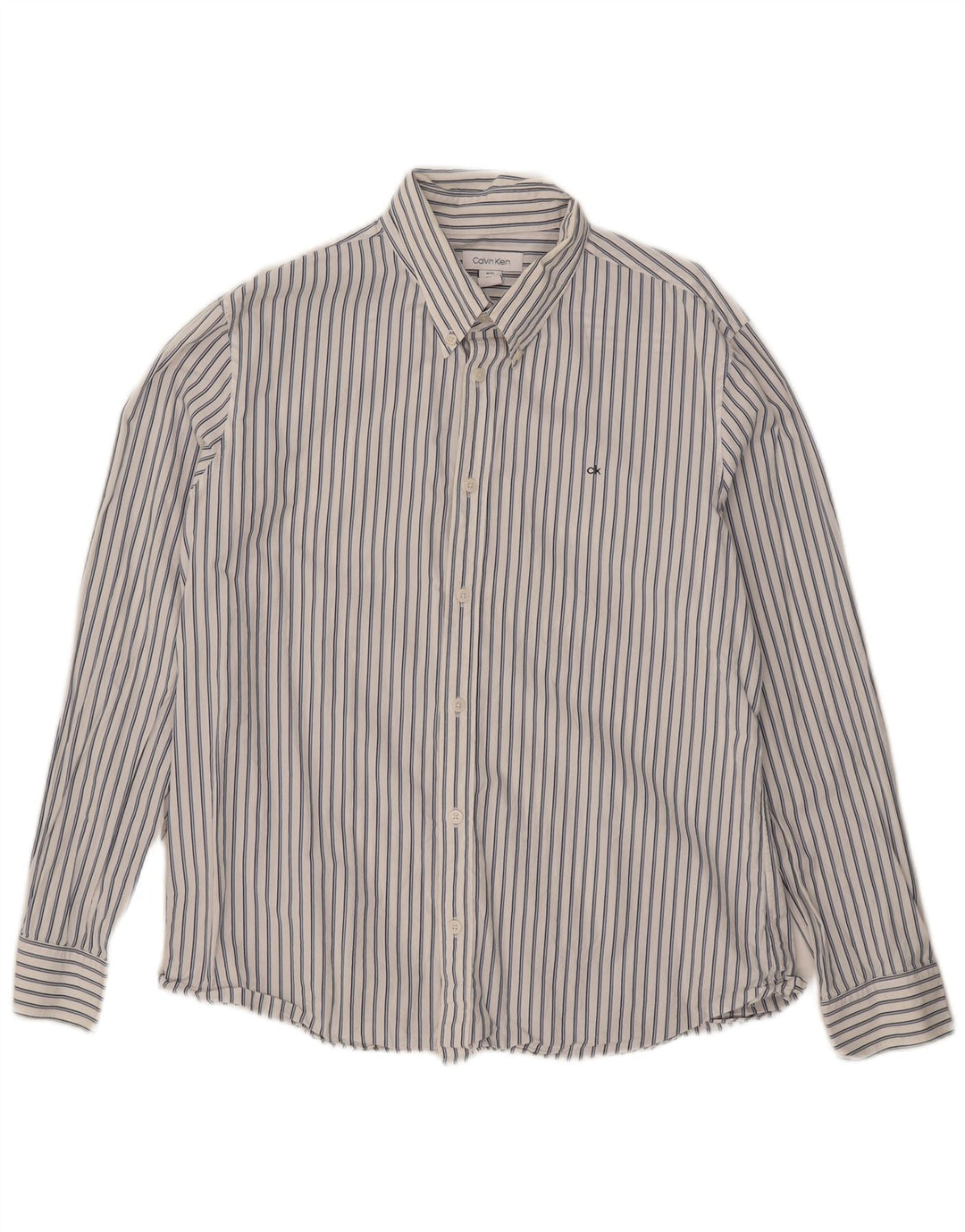 Cămașă Calvin Klein pentru bărbați, XL, albă, cu dungi