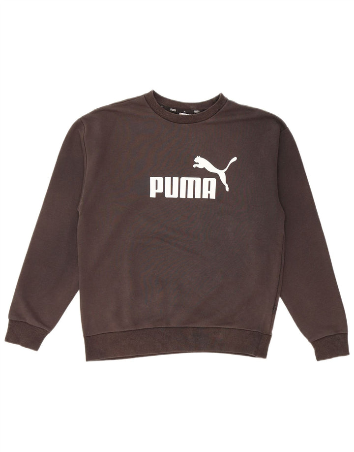 Pulover cu grafic supradimensionat PUMA pentru femei UK 10 Mic Negru