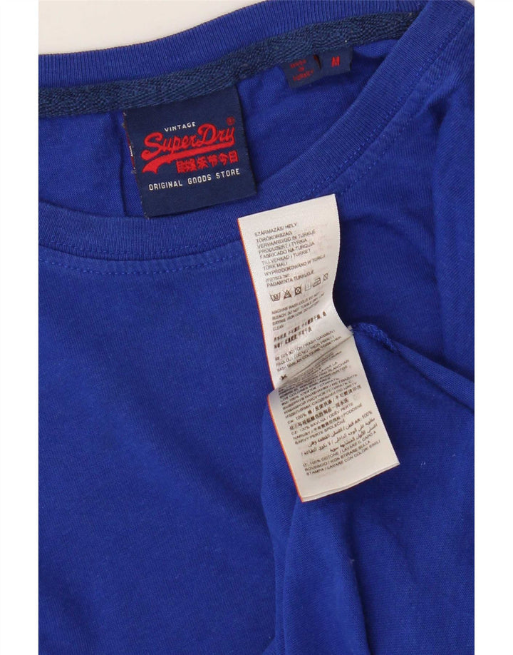 Tricou Superdry pentru bărbați Top Medium Blue Bumbac