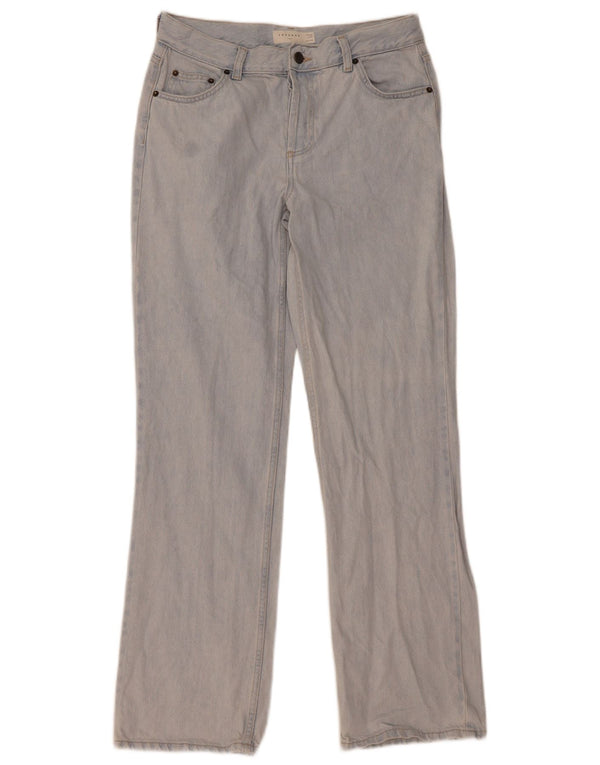 Blugi drepti pentru femei Topshop UK 12 Medium W30 L32 Blue Bumbac