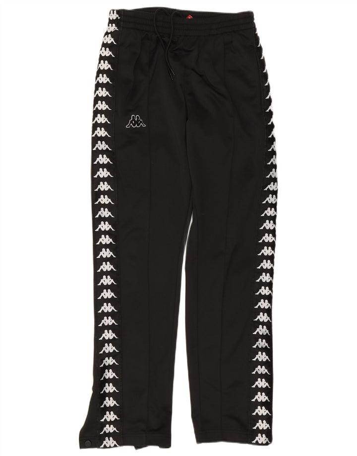 Pantaloni de trening grafic Kappa pentru bărbați, mici, negri