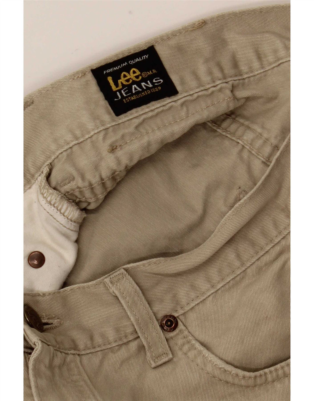 Pantaloni casual drepti pentru bărbați Lee L30 L32 kaki