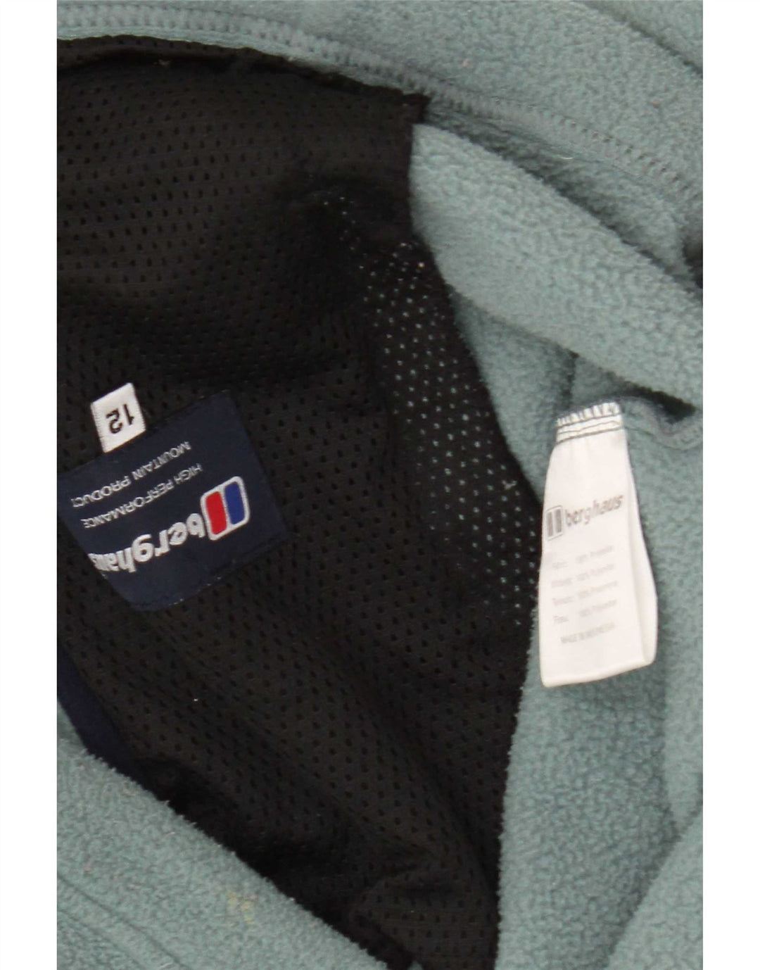 Gilet din lână pentru femei Berghaus UK 12, poliester albastru mediu