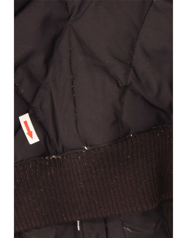 Jachetă căptușită cu glugă pentru femei Helly Hansen UK 14 Nylon mediu negru