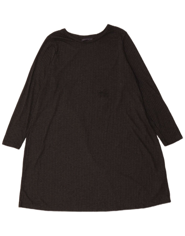 Rochie tricou cu mânecă lungă pentru femei Marks & Spencer UK 18 XL Poliester negru