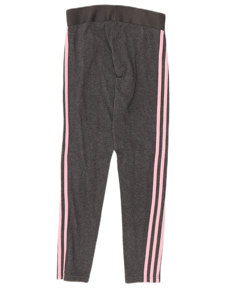 Leggings pentru femei ADIDAS UK 4/6 XS bumbac gri