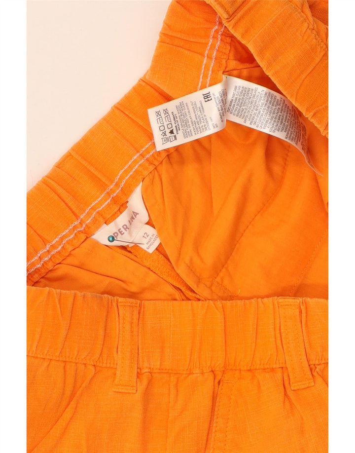 MARKS & SPENCER Pantaloni scurți Per Una Chino pentru femei UK 12 Medium W32 Orange