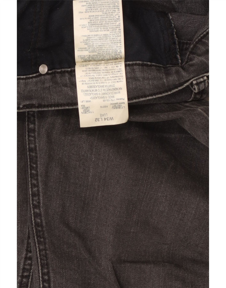 Blugi Lee Luke Slim pentru bărbați W34 L32 bumbac gri