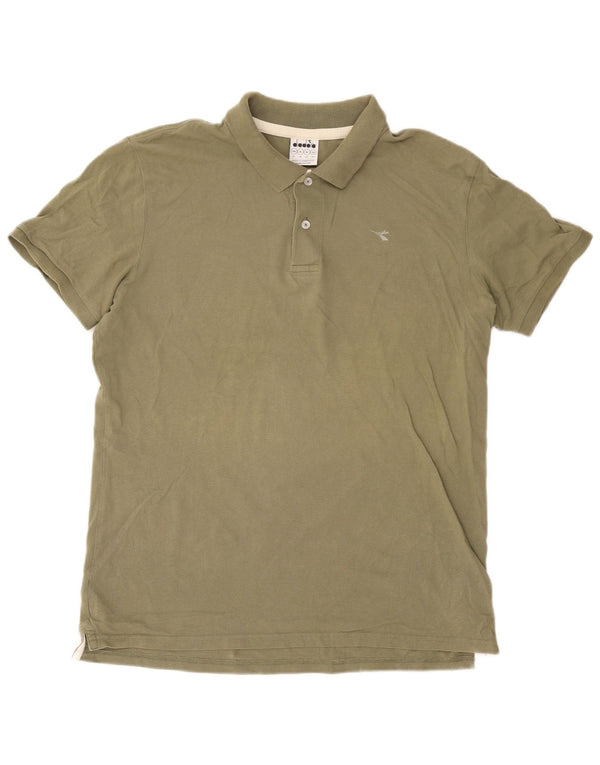 Tricou polo barbati Diadora XL bumbac verde