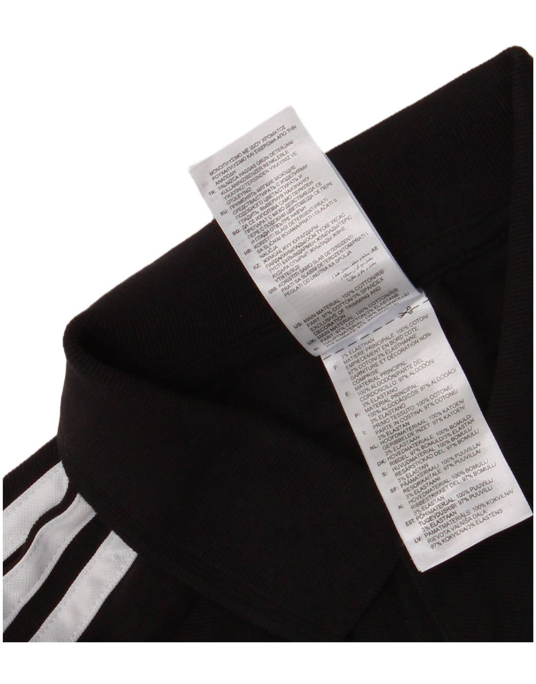 Tricou polo Adidas pentru bărbați, bumbac negru mic