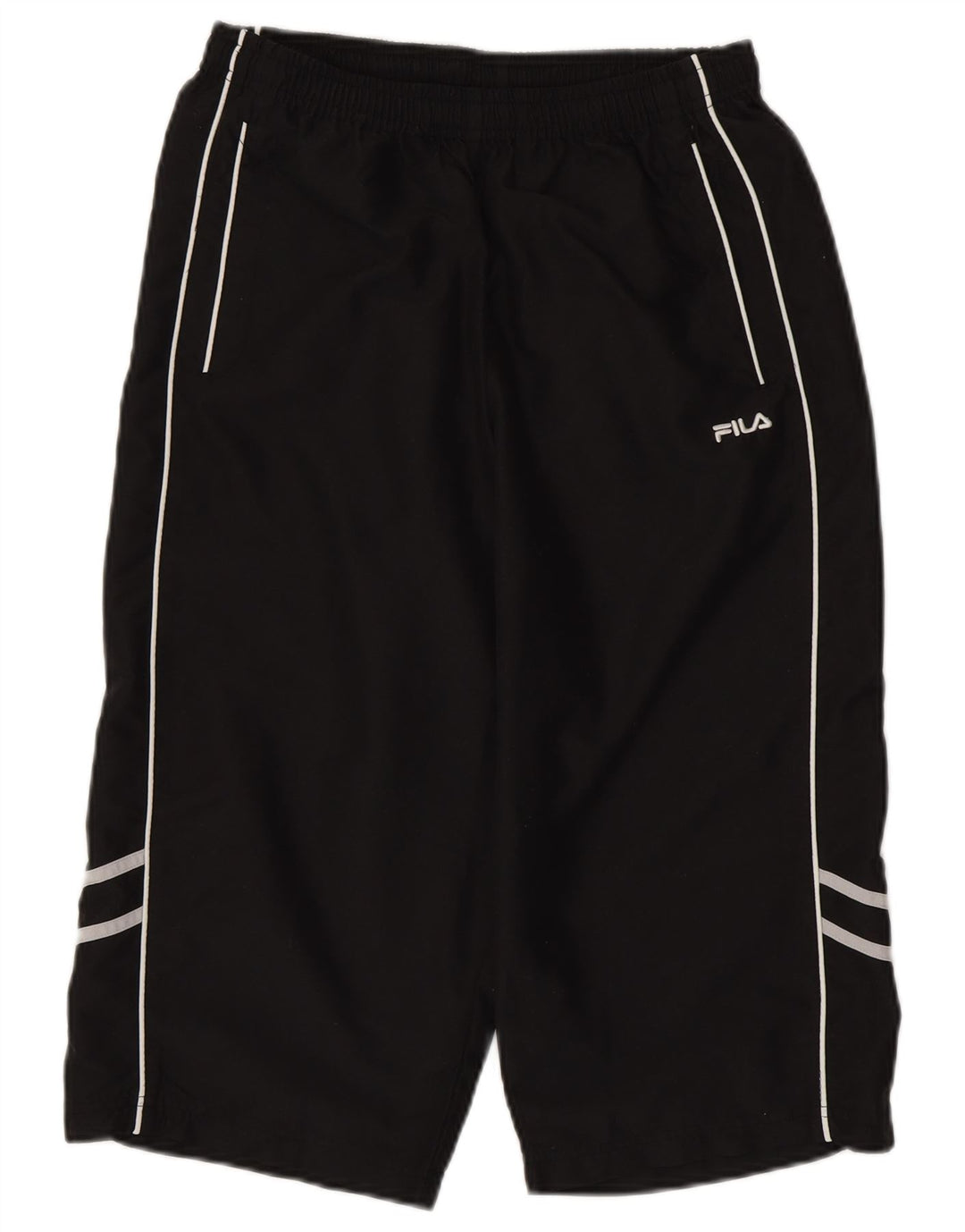 Pantaloni de trening FILA Capri pentru bărbați, poliester mediu negru