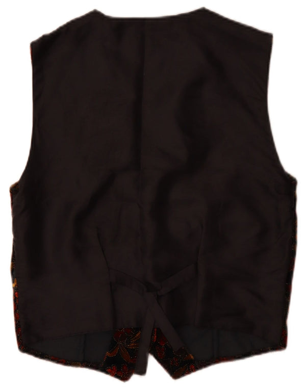 Vestă ACCORDO pentru femei UK 14 Medium Black Floral Classic