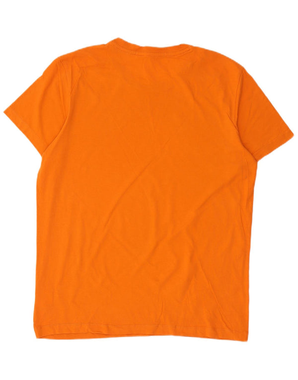 Tricou grafic pentru bărbați Calvin Klein Jeans Top XL bumbac portocaliu