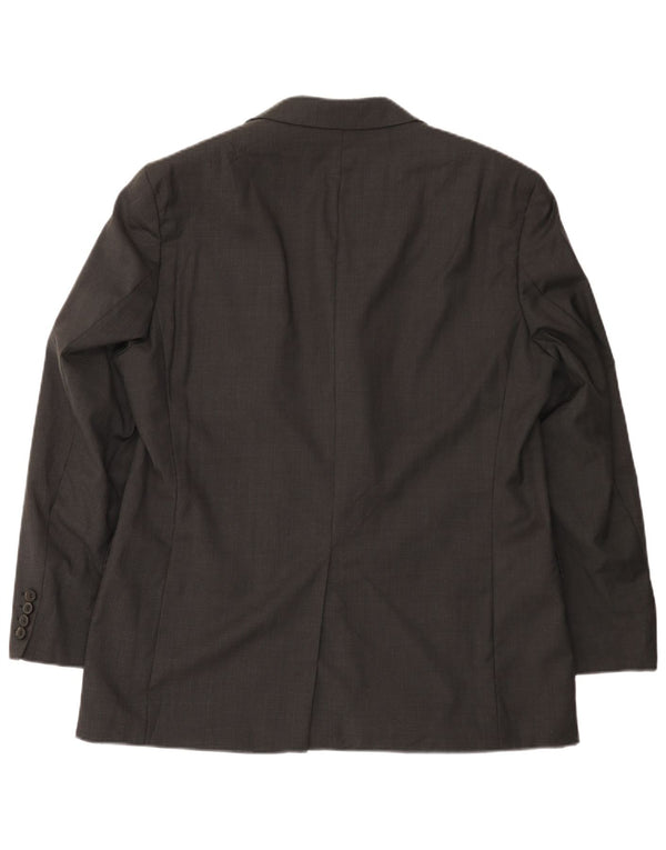 Blazer pentru bărbați Hugo Boss cu 3 nasturi, UK 40, lână mare, gri