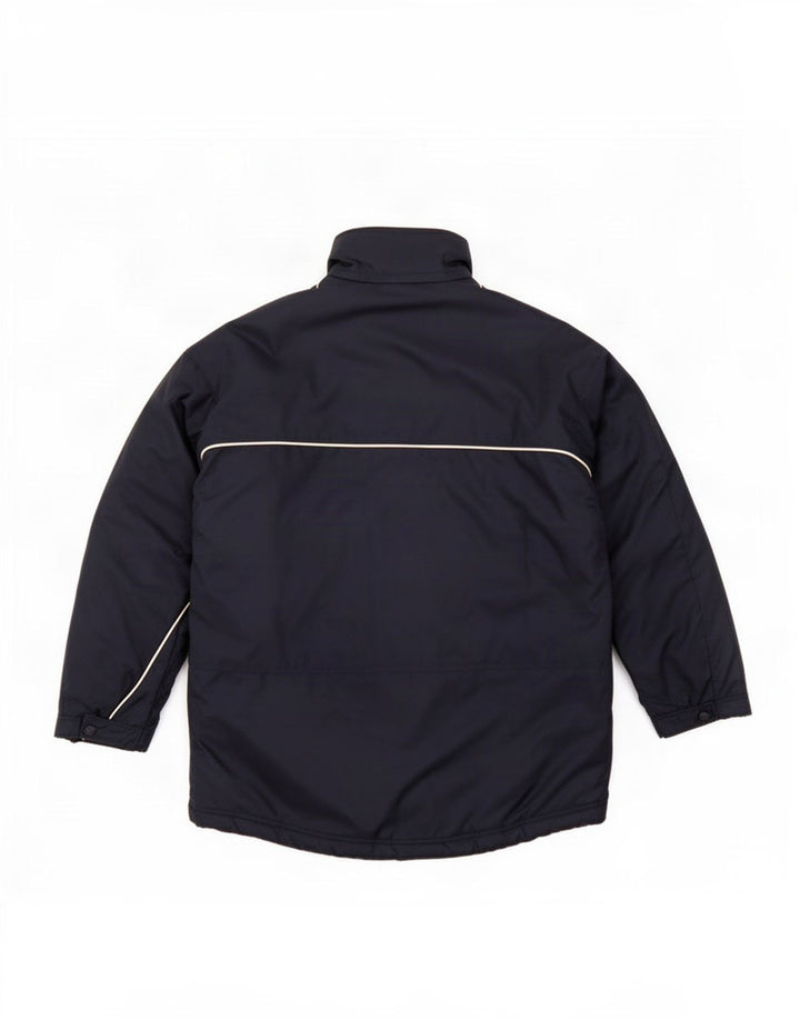 Palton căptușit pentru bărbați Adidas Marea Britanie 38/40 Poliester, albastru bleumarin mediu