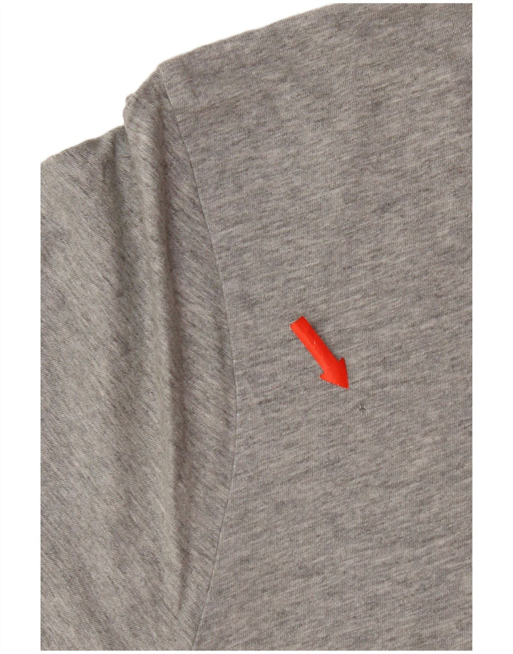 Tricou grafic Quiksilver pentru bărbați, cu croială normală, top, bumbac, gri mediu