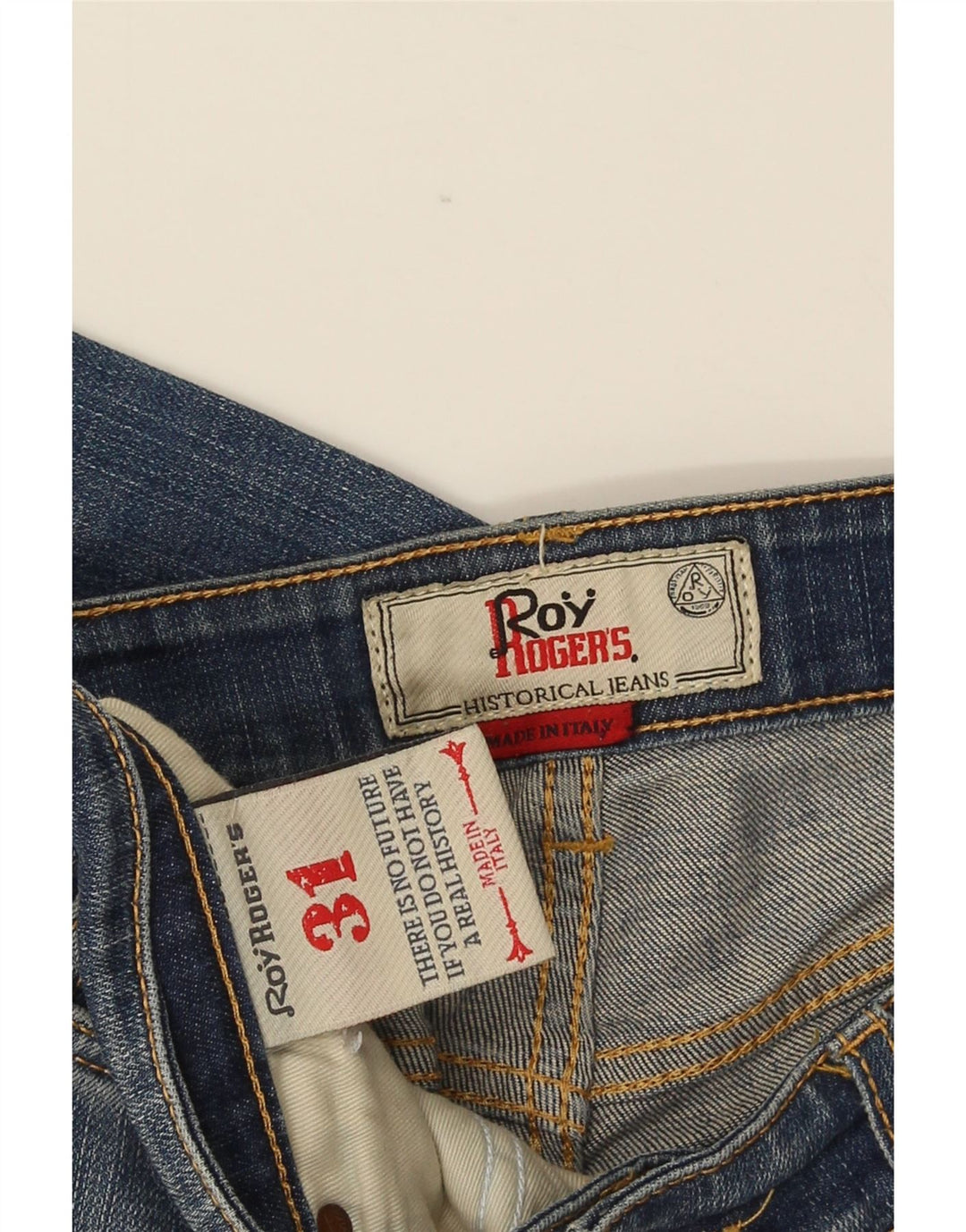 Blugi slim pentru bărbați Roy Rogers W31 L32 albastru
