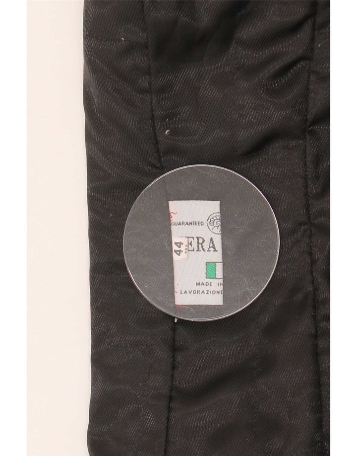 Geacă de piele vintage pentru femei IT 44 Medium Black