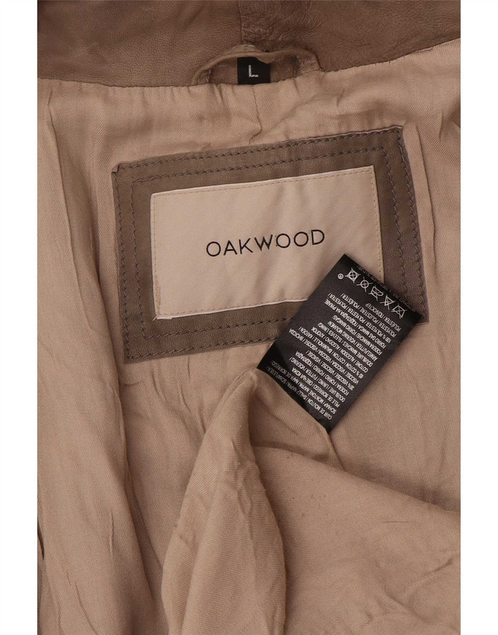 Jachetă de piele pentru femei Oakwood UK 14, mare, gri