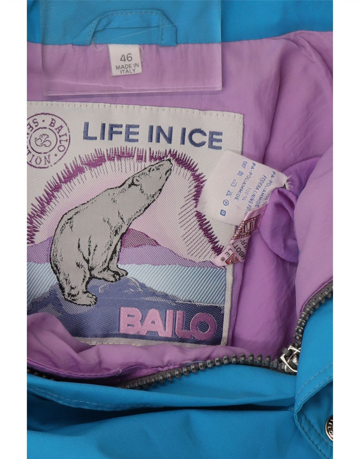 Jachetă de schi Bailo Gore-Tex pentru bărbați, cu glugă, ajustată, IT 46, poliamidă, albastră mică