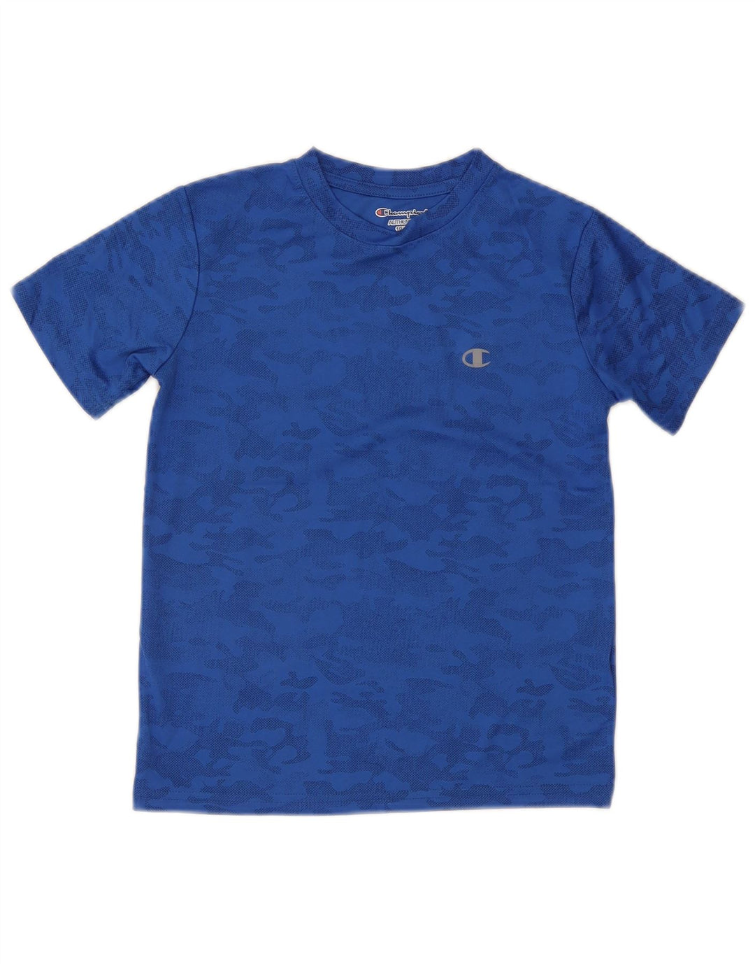 Tricou Băieți Champion Top 10-11 Ani Camuflaj Albastru